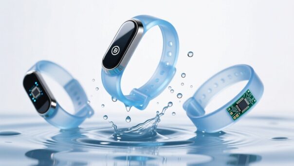blog-cover-1782268602065 Waterproof RFID silicone wristbands submerged in water with splashes, corporate tech comparison image