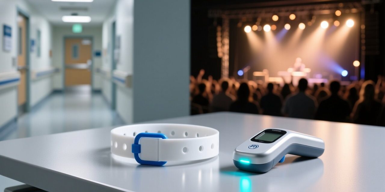 blog-cover-1782269070679 Waterproof PVC RFID wristbands with tamper-evident closure and customizable logo, used for hospital patient ID and event access control