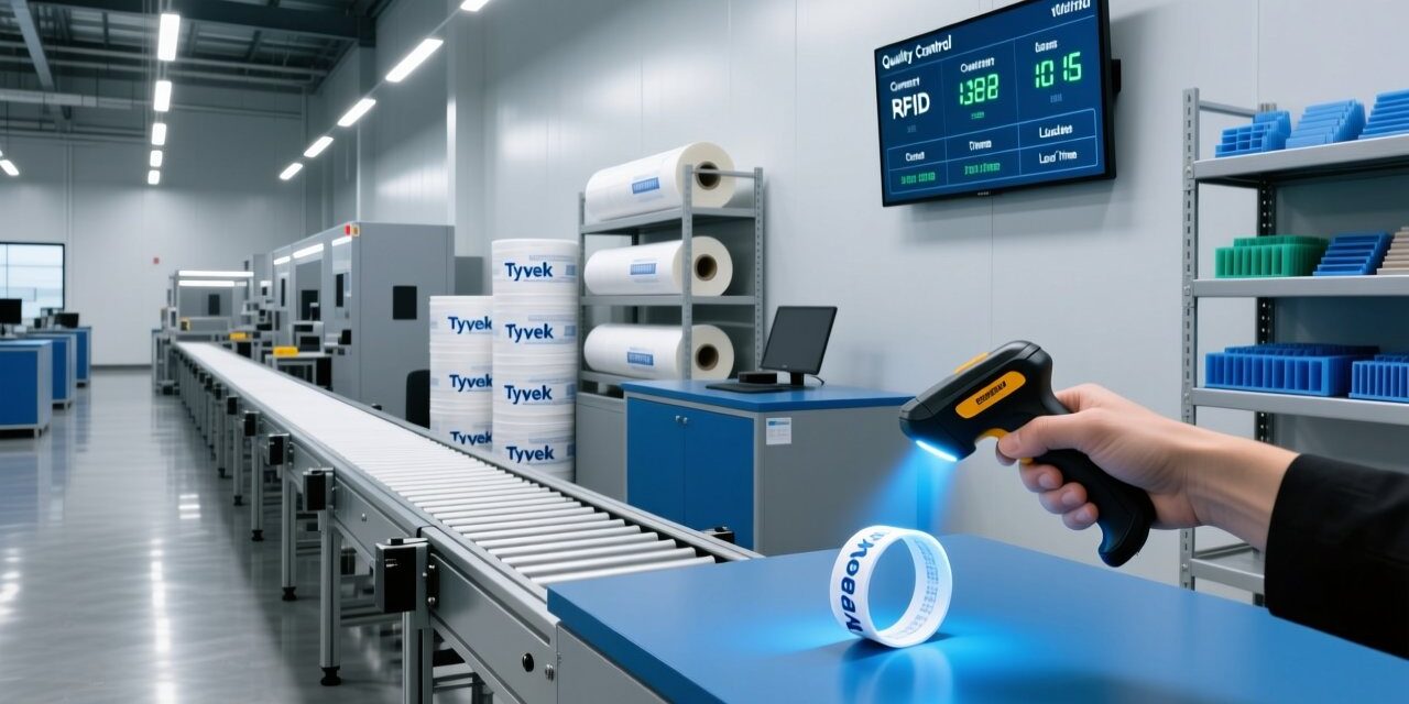 RFID wristband production timeline visualization with factory lead times and rush order options for event planners