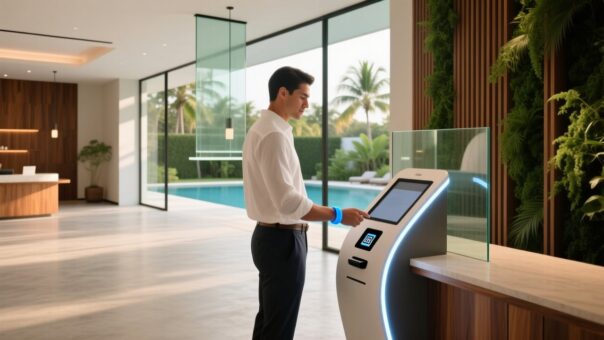 blog-cover-1784188437695 Hotel resort guest using RFID wristband for cost-saving access and payment