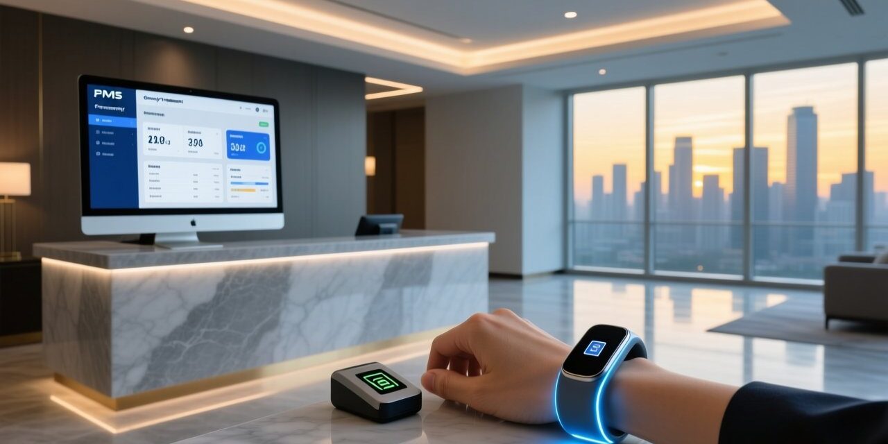 Hotel RFID wristband integration with PMS system for seamless guest access