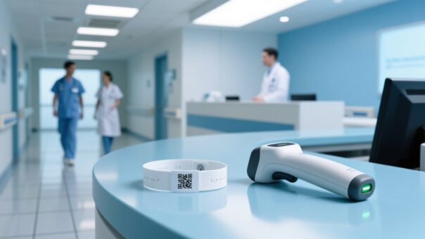 blog-cover-1787539233100 HIPAA compliant RFID patient wristband with handheld scanner in hospital setting