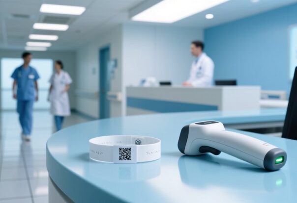 blog-cover-1787539233100 HIPAA compliant RFID patient wristband with handheld scanner in hospital setting