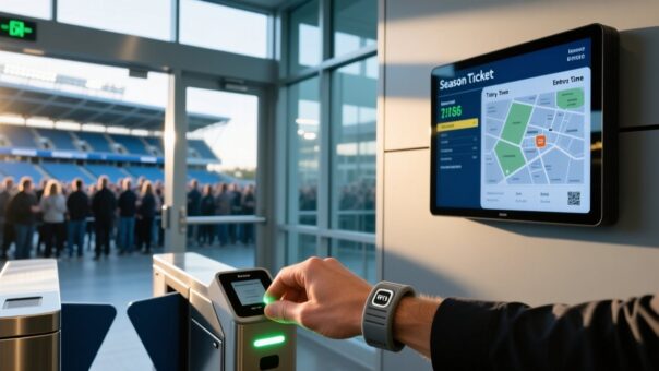 blog-cover-1787561731462 RFID silicone season ticket wristband being scanned at a sports stadium entrance gate