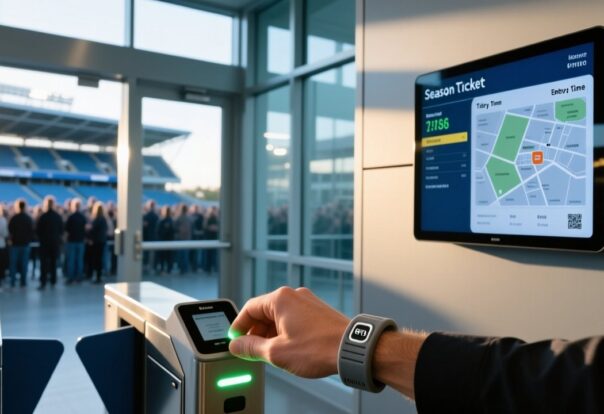 blog-cover-1787561731462 RFID silicone season ticket wristband being scanned at a sports stadium entrance gate