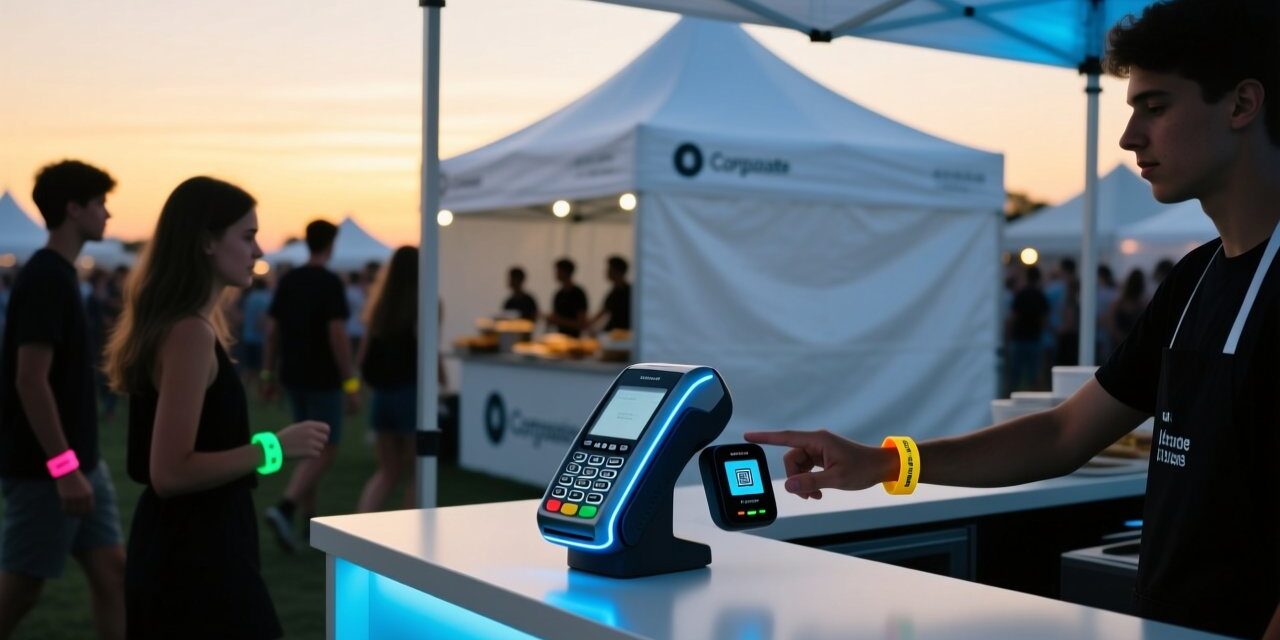 blog-cover-1787641844221 Cashless festival payment with RFID wristband at vendor POS terminal