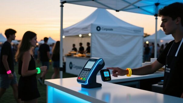 blog-cover-1787641844221 Cashless festival payment with RFID wristband at vendor POS terminal