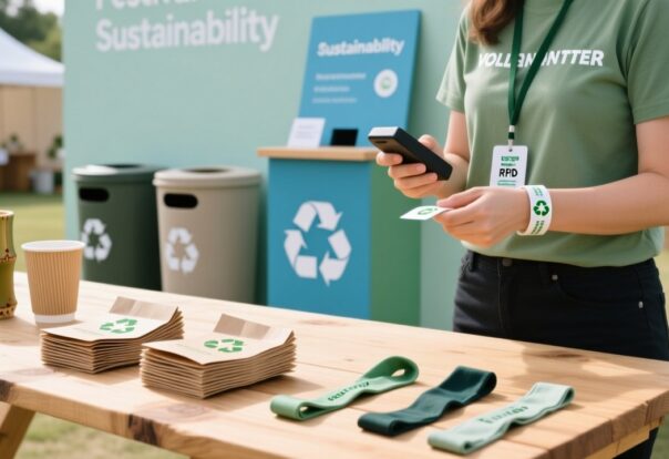blog-cover-1787642635185 Eco-friendly RFID wristbands made from recycled paper and fabric displayed at a sustainable festival recycling station